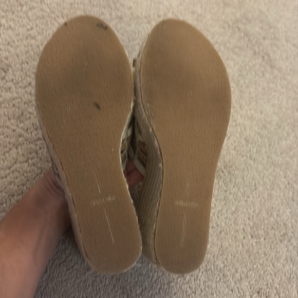 Dolce Vita Strappy Tan Espadrille Wedges - Picture 7 of 10